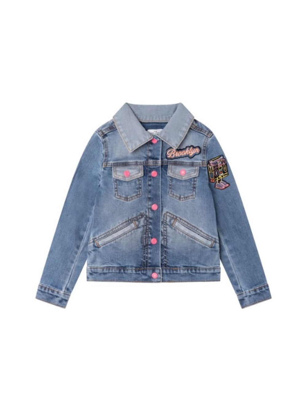 Marc Jacobs Kids Denim Patch Jacket, Blue, 10Y